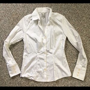 White buttondown